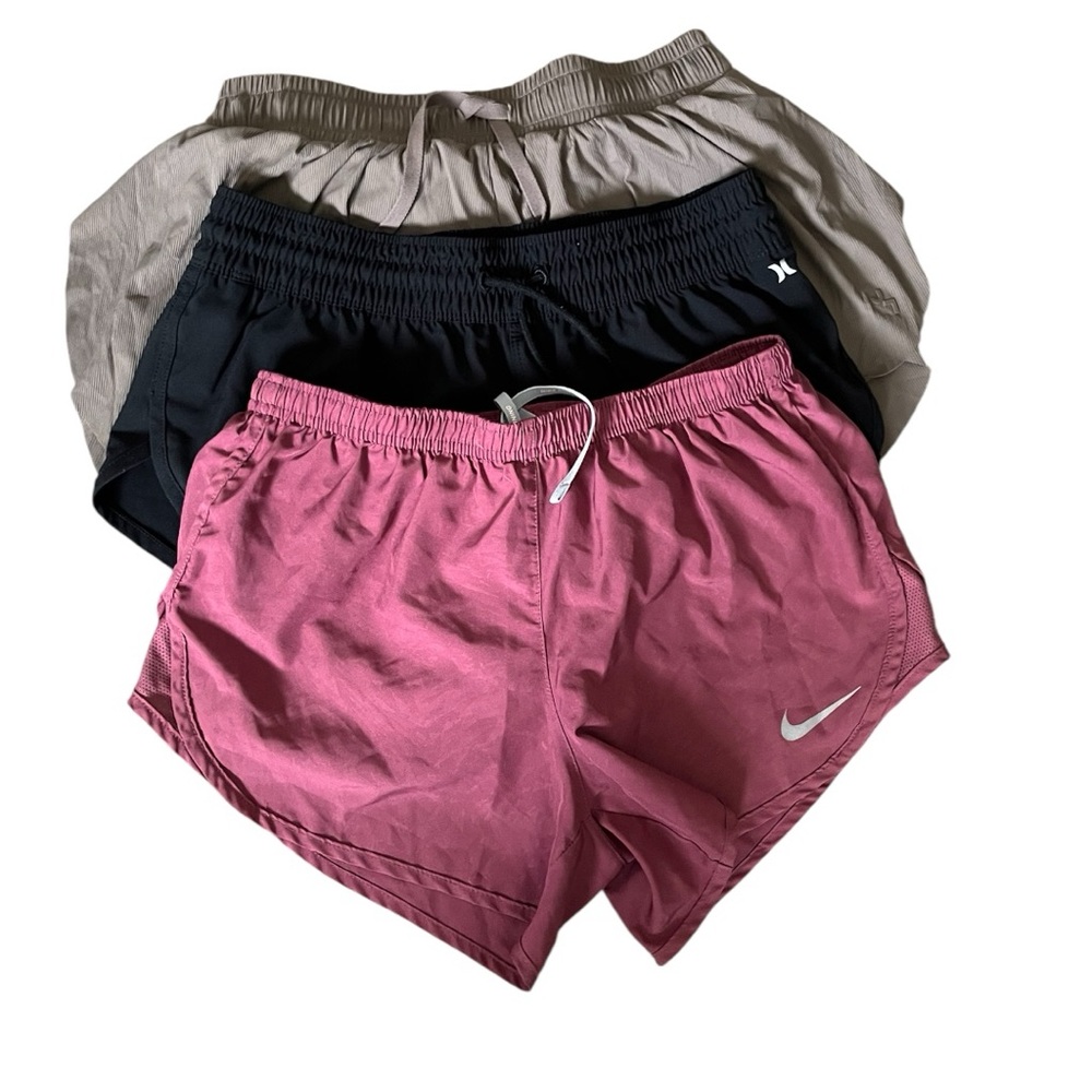 Nike, Joy Lab & Hurley 3 pairs Womens Running Athletic Shorts Small